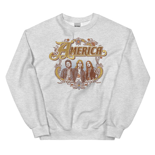 America - Band Badge Logo - Unisex Sweatshirt