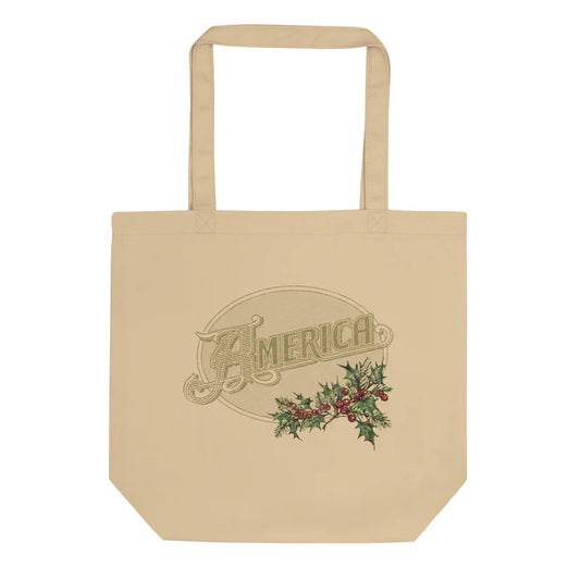 America - Vintage Logo - Holiday Eco Tote Bag