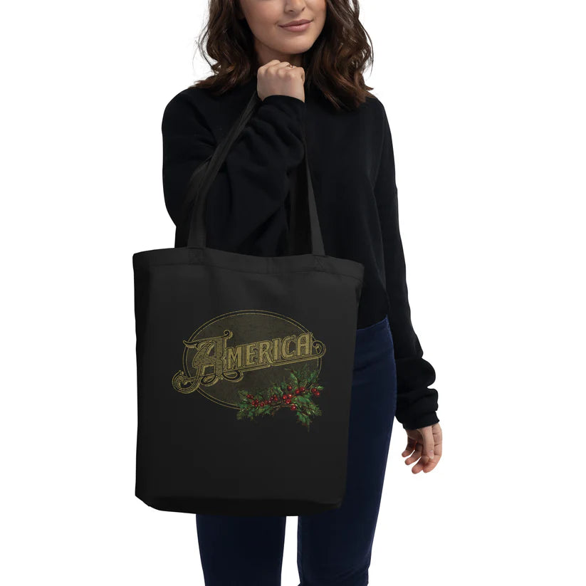 America - Vintage Logo - Holiday Eco Tote Bag