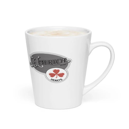 America - Hearts Latte Mug