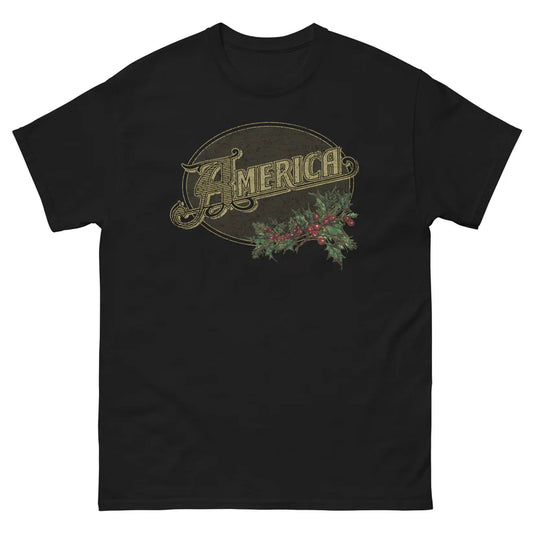 America - Vintage Logo - Holiday Edition - Unisex Cotton Tee