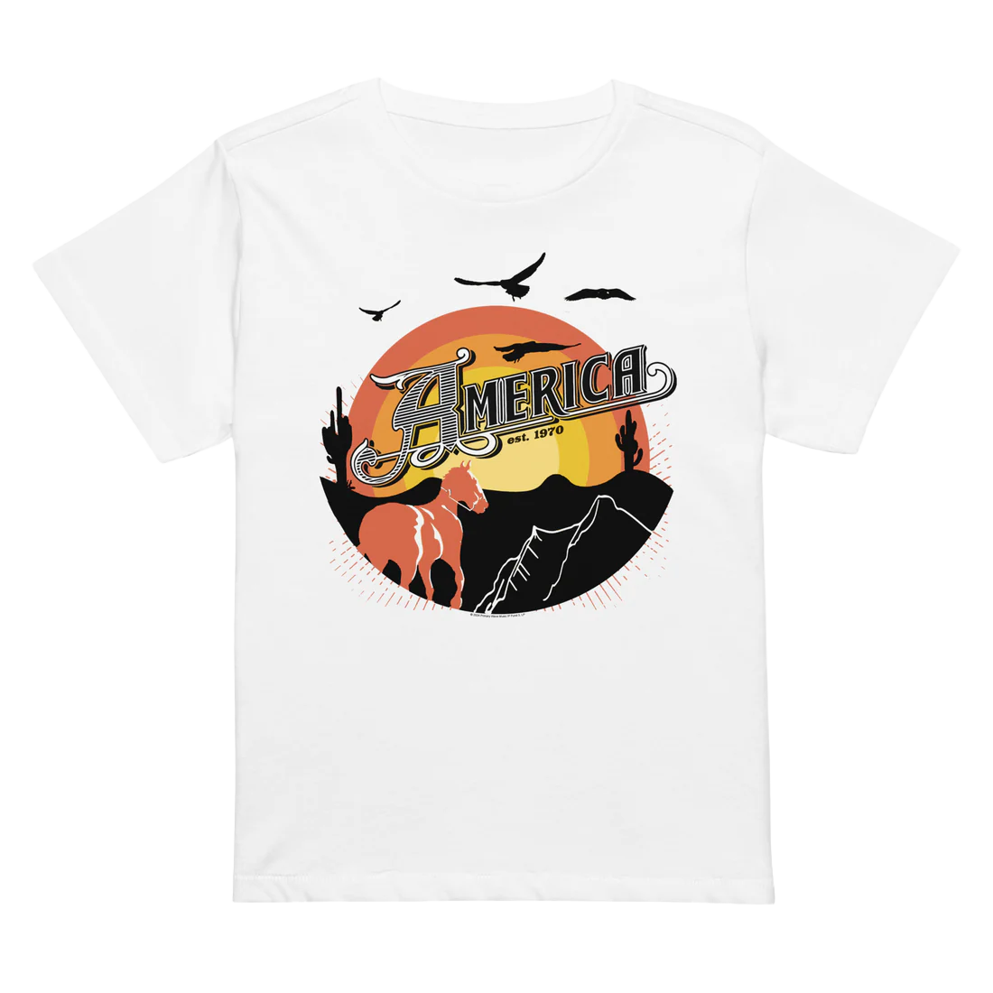 America - Sunset Womens Tee