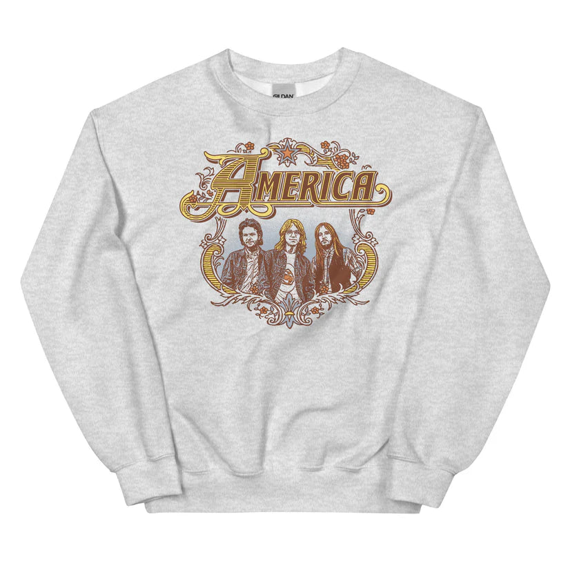 America - Band Badge Logo - Unisex Sweatshirt