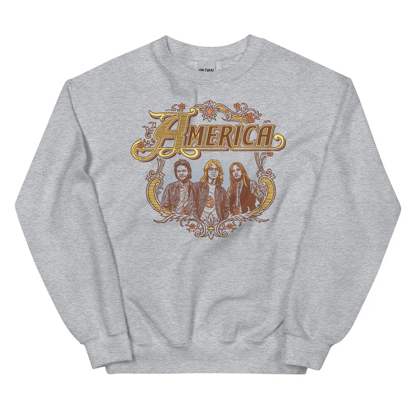 America - Band Badge Logo - Unisex Sweatshirt