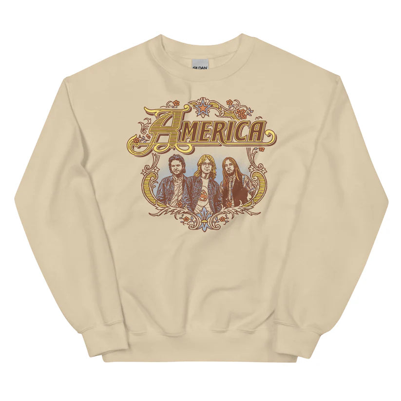 America - Band Badge Logo - Unisex Sweatshirt