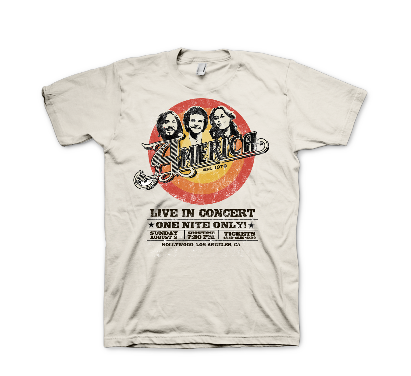 America - Live In Concert Tee