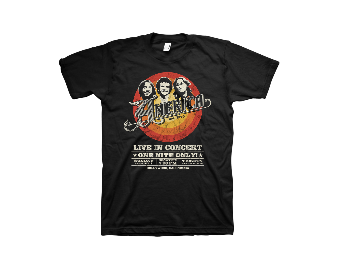 America - Live In Concert Tee