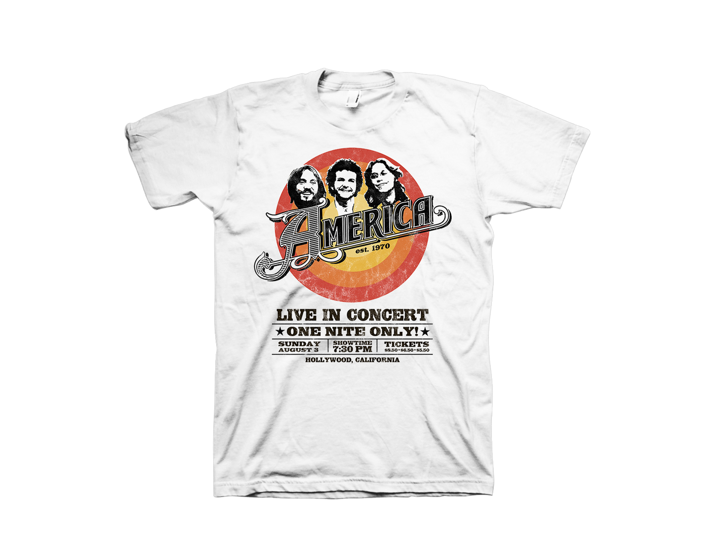 America - Live In Concert Tee