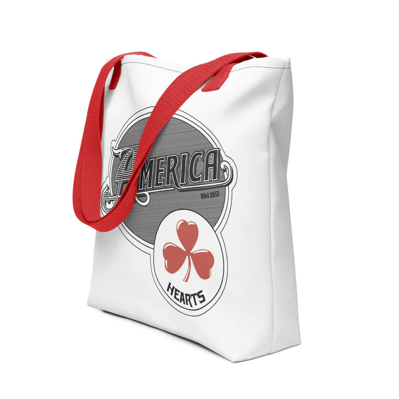 America - Hearts Tote Bag