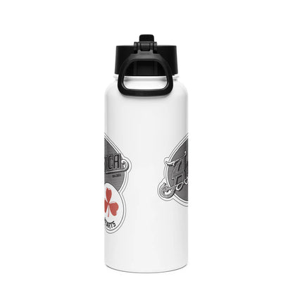 America - Hearts Stainless Steel Water Bottle With A Straw Lid