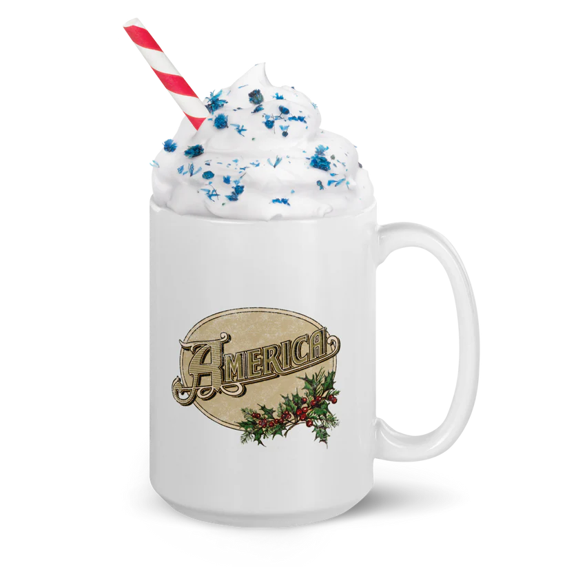 America - Holiday Logo White Coffee Mug