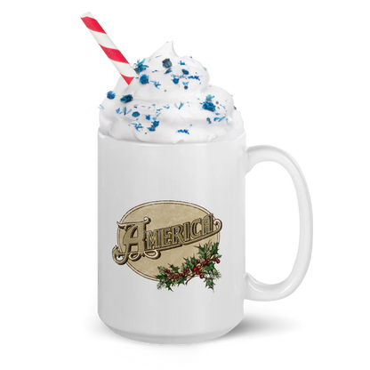 America - Holiday Logo White Coffee Mug