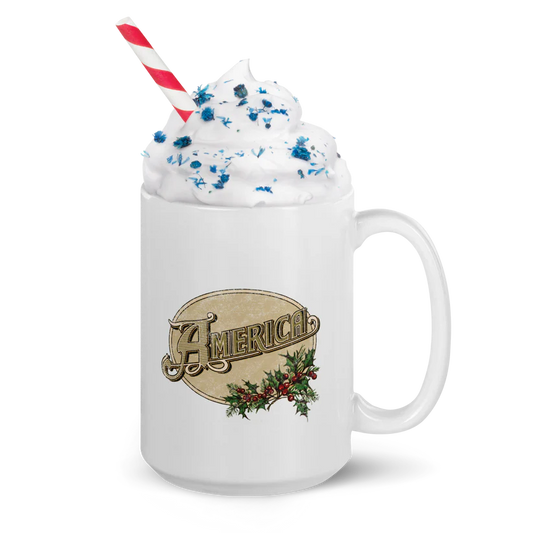 America - Holiday Logo White Coffee Mug