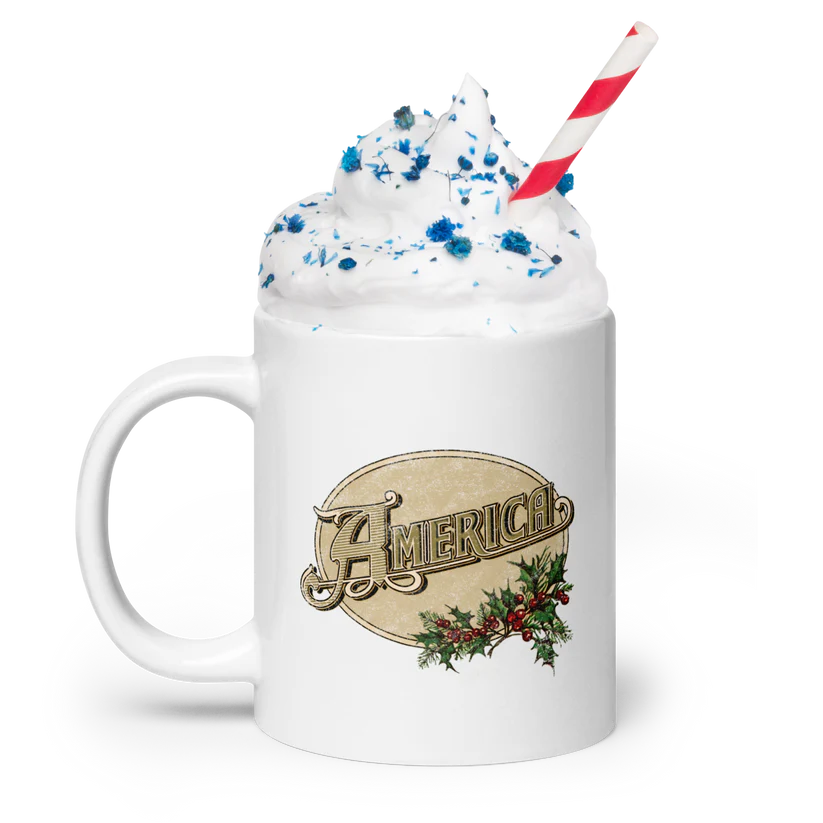 America - Holiday Logo White Coffee Mug