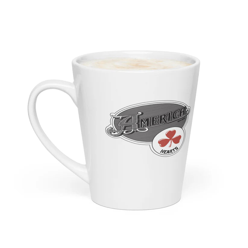America - Hearts Latte Mug