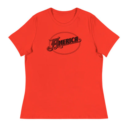 America - Logo - Women's Relaxed Tee