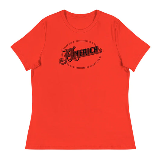 America - Logo - Women's Relaxed Tee