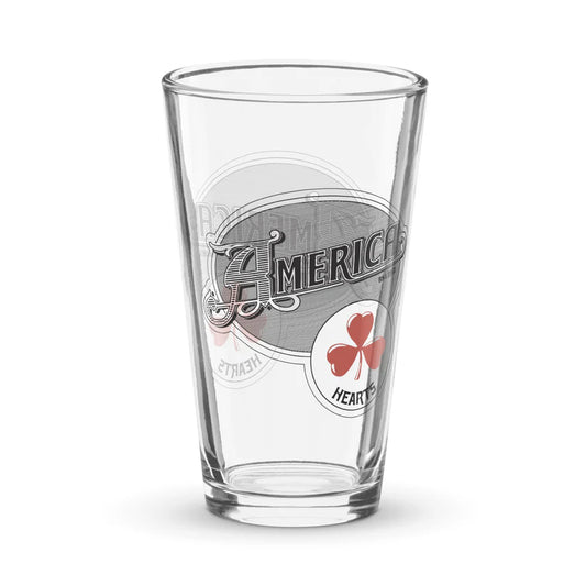 America - Hearts Shaker Pint Glass
