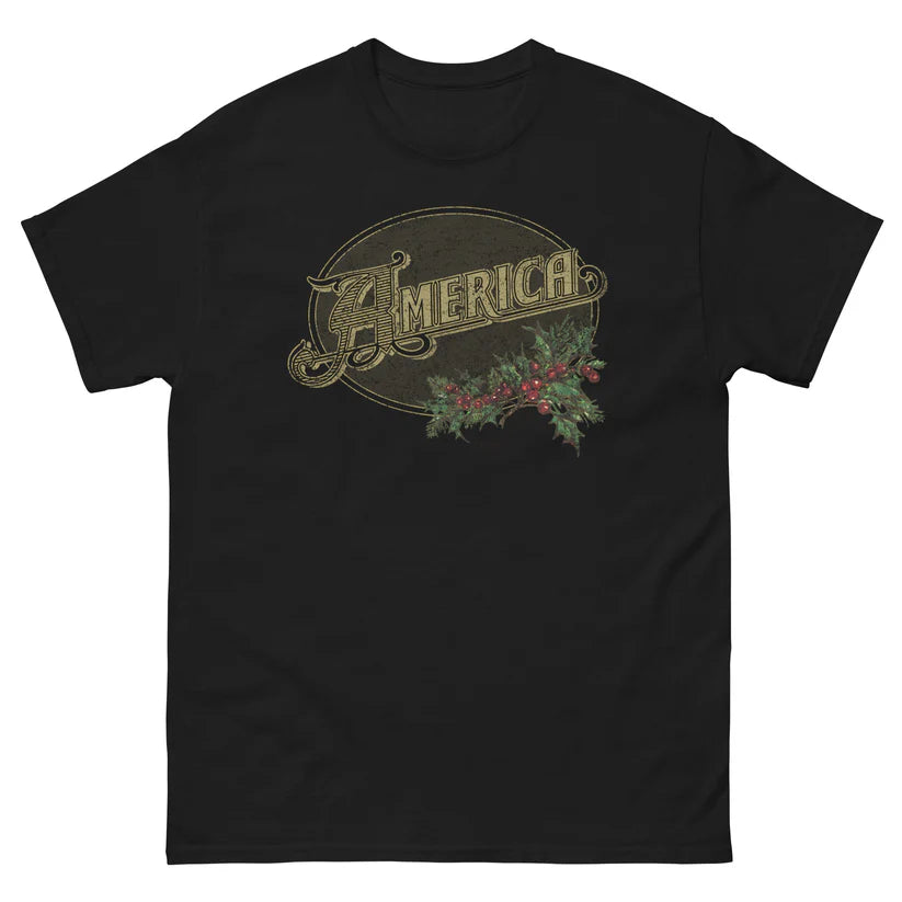 America - Vintage Logo - Holiday Edition - Unisex Cotton Tee
