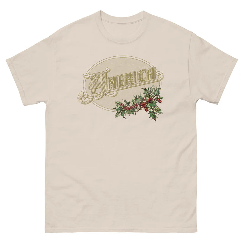 America - Vintage Logo - Holiday Edition - Unisex Cotton Tee