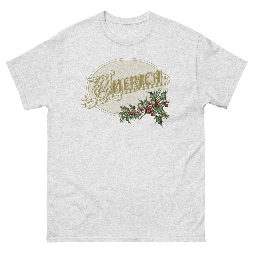 America - Vintage Logo - Holiday Edition - Unisex Cotton Tee