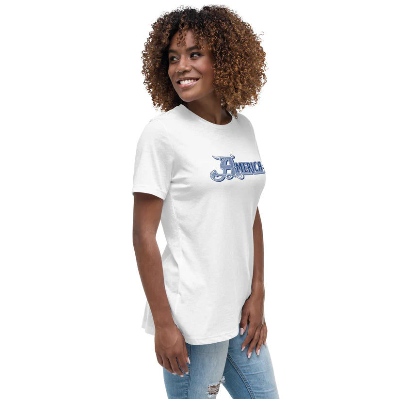 America - Vintage Logo - Women's Relaxed Tee