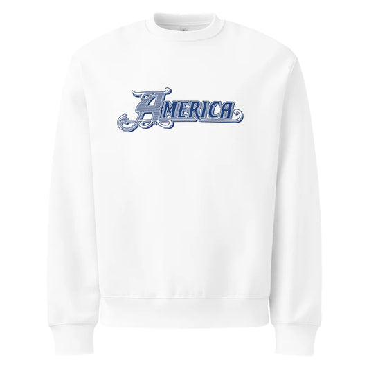 America - Vintage Logo - Oversized Heavyweight Sweatshirt