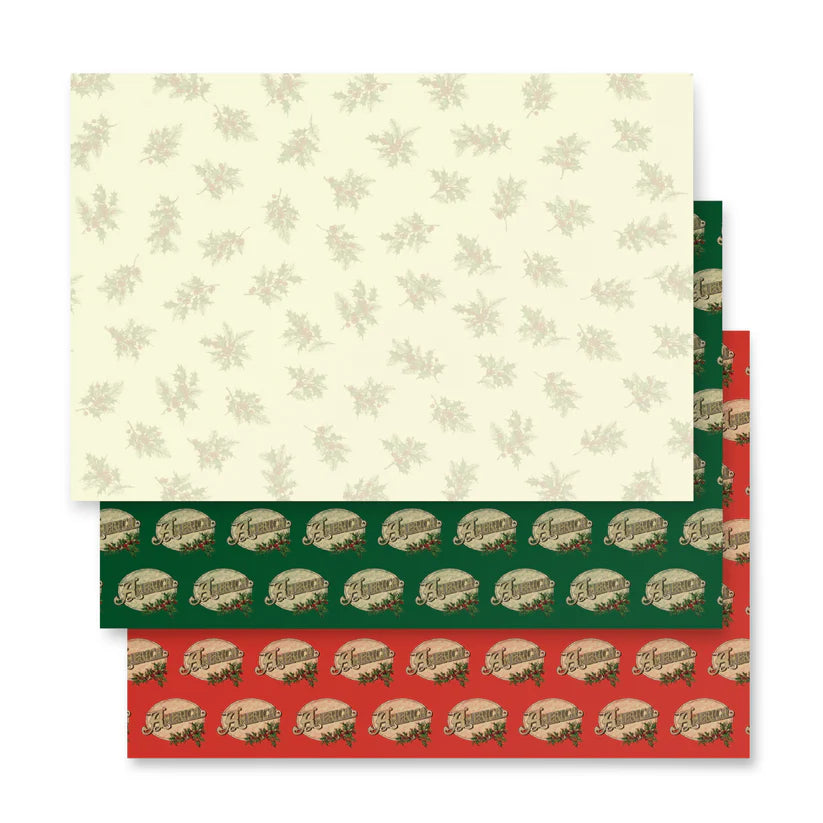 America - Holiday Vintage Logo - Wrapping Paper Sheets