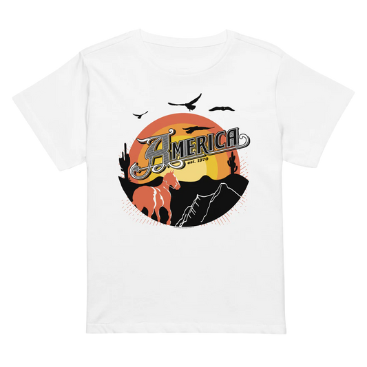 America - Sunset Womens Tee